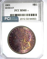1921 Morgan PCI MS-65+ Gorgeous Color