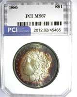 1886 Morgan PCI MS-67 Nice Toning
