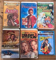 Lot of 6 VTG VHS tapes & a dvd