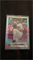 2022 Topps Chrome Sonic Gerrit Cole 179 Aqua Pink