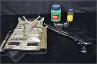 Auto Hardball Air Soft Rifle, Vest, and Pellets