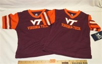 2- 2T Virginia Tech Shirts NWT