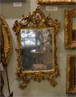FRENCH ROCOCO CARVED GILTWOOD MIRROR