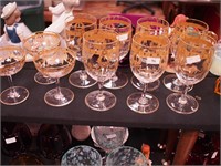 11 goblets: seven 6 1/2" water, four