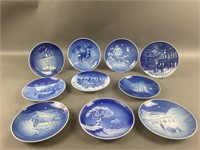 Vintage B & G Blue And White Collector Plates