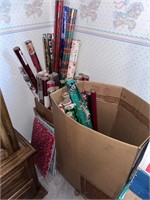 Collection of Christmas Wrapping Paper & Ribbon