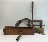 LEATHER VISE & VINTAGE TOOLS