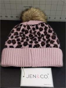 New Jen&CO leopard print hat
