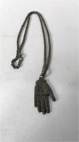 Vintage Palm Reader Charm Necklace TJC