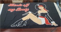 "HANDS OFF MY BOOTY" FLAG