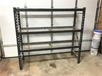 Metal rack with wire shelves unit #2