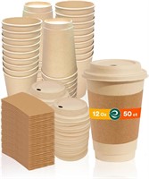 NEW $35 (200pcs) 16oz Compostable Hot Coffee Cups