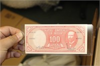 Uncirculated 1961 100 Cien Pesos Banknote