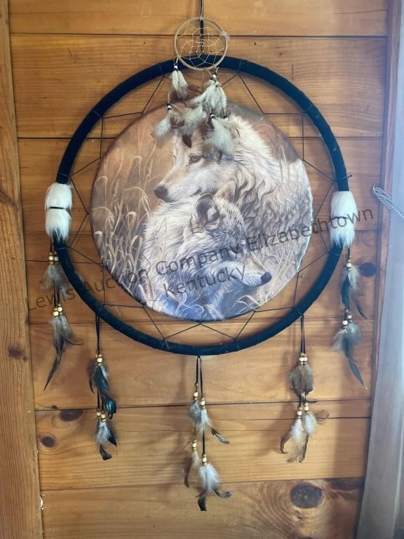 24 “ wolf dream catcher and a 24” Eagle dream
