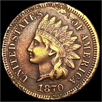 1870 Indian Head Cent NEARLY UNCIRCULATED