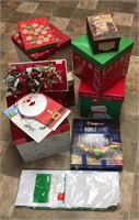 Christmas Boxes, Bows, Ornaments