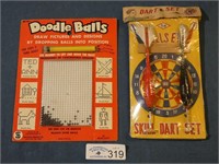 Bullseye Dart Game & Doodle Balls