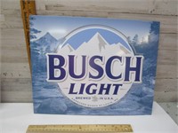 BUSCH LIGHT TIN SIGN