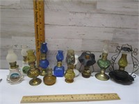 TINY MINIATURE OIL LAMPS