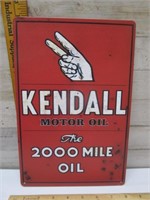 KENDALL MOTOR OIL TIN SIGN