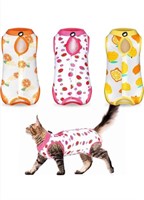 New (Size L) 3 Pieces Cat Recovery Suit Kitten