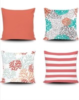 New (Size 20 X 20 Inches) Set of 4 Throw Pillow