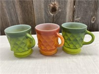 LOT OF 3 VINTAGE FIREKING KIMBERLY MUGS