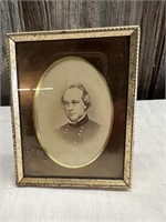 FRAMED CIVIL WAR GENERAL PICTURE - CDV