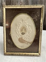 CIVIL WAR PICTURE IN FRAME - CDV