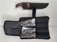 5 Browning Knives In Carry Case
