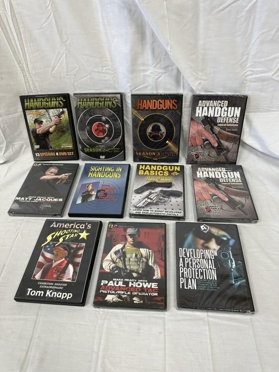 11 Handgun Shooting, Defense & More DVD's