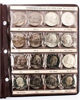 Coin Eisenhower Dollar Set 1971-1976 W/ Silver