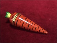 Limoge Carrot Trinket Box