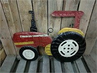 Metal License Plate Tractor