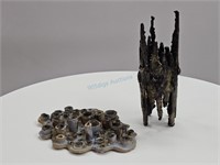 Peter Pavlinak Brutalist Ceramic & Metal Sculpture