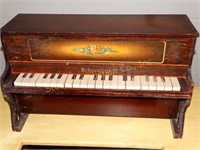 Vintage Schoenhut wood toy piano 9 1/2"d x 23"w x