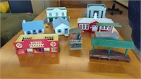 PIECES OF A VILLAGE- UNION STATION- BANK-SCHOOL-