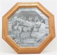 * Mirror with Deer Picture