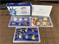 2008 S Mint Proof Set Dollars/Quarters/Coin Set