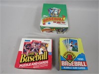 (3) 1990 FACTORY BOXES OF CARDS: