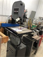 PORTER-CABLE 14-IN. BAND SAW W/ MANUAL, ON WHEELS