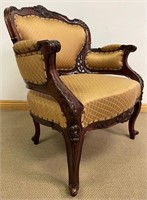 HANDSOME BUTTON TUFTED ACCENT CHAIR