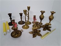 Brass Candle Holder, Vases, & More