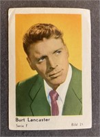 BURT LANCASTER: Scarce MAPLE LEAF GUM Card (1960)