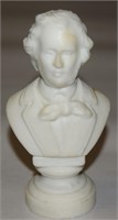 Vtg Felix Mendelssohn White Ceramic Bust Figure