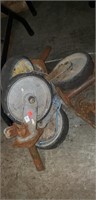 (4) Large Scaffolding Wheels