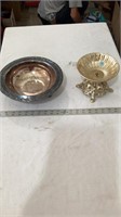 Metal ornate candle stick missing piece