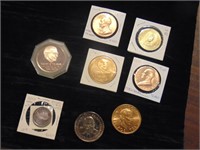 (8) Presidential Tokens & Medallions