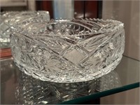 American Brilliant Crystal Bowl