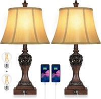Set of 2 Touch Control 3-Way Dimmable Table Lamps